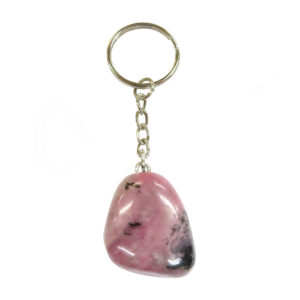 Rhodonite Tumbled Stone Keychain