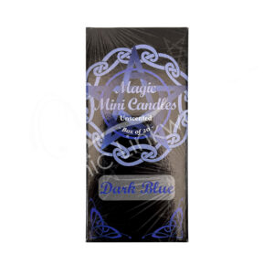 Dark Blue Unscented Mini Candles 4.75-5"H X 0.5" Diameter Pack of 20