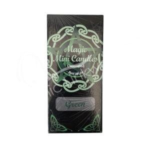 Green Unscented Mini Candles 4.75-5"H X 0.5" Diameter Pack of 20