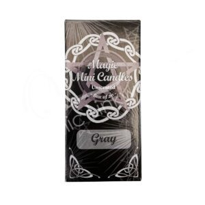 Gray Unscented Mini Candles 4.75-5"H X 0.5" Diameter Pack of 20