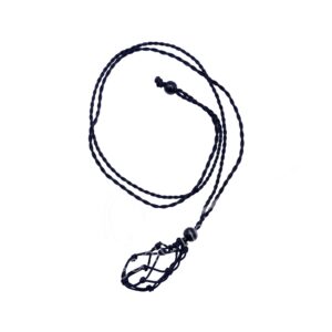 Black Net Bag for Stone Adjustable Necklace
