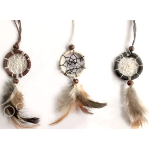 DREAMCATCHER - MIXED NATURAL COLORS (SET OF 12) 2"DIA X 9.75"L
