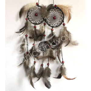 Triple Gray Dreamcatcher Hemp