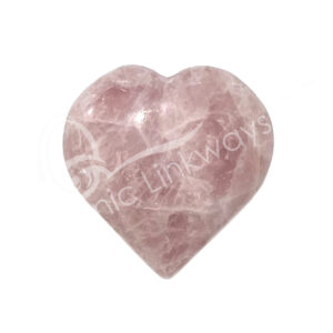 Polished Lavender Quartz Heart