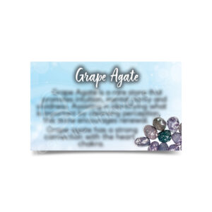 (CLOSE OUT) MARKETING CARD - AGATE, GRAPE (PK 50) 2X3"