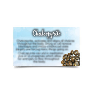 (CLOSE OUT) MARKETING CARD - CHALCOPYRITE (PK 50) 2X3"