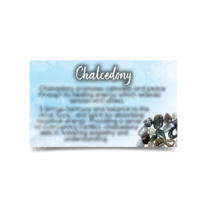 (CLOSE OUT) MARKETING CARD - CHALCEDONY (PK 50) 2X3"