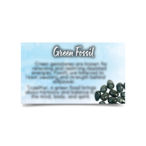 (CLOSE OUT) MARKETING CARD - FOSSIL, GREEN (PK 50) 2X3"