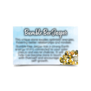 (CLOSE OUT) MARKETING CARD - JASPER, BUMBLE BEE (PK 50) 2 X 3"