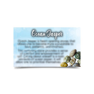 (CLOSE OUT) MARKETING CARD - JASPER, OCEAN (PK 50) 2 X 3"