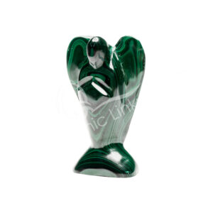 Polished Malachite Angel Carving