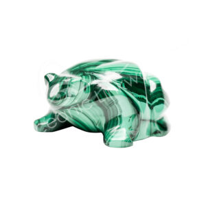 Malachite Frog Carving