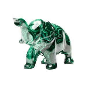 Malachite Elephant Carving