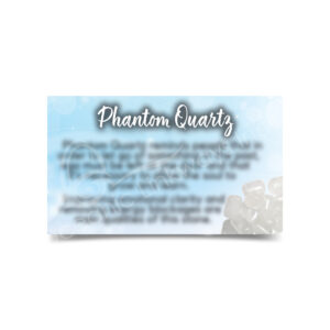 (CLOSE OUT) MARKETING CARD - PHANTOM QUARTZ (PK 50) 2X3"