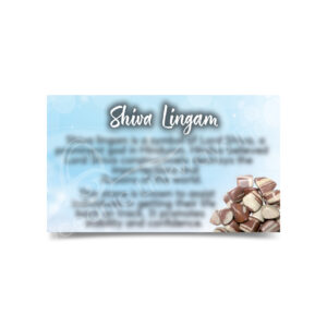 (CLOSE OUT) MARKETING CARD - SHIVA LINGAM (PK 50) 2X3"