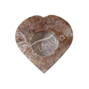 Garnet Heart-Shaped Tealight Holder