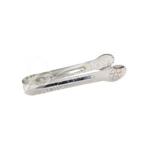 CHARCOAL TONG - STAINLESS STEEL PENTACLE ENGRAVED 7"L X 1.5"W