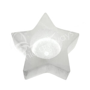 Selenite Star-Shaped Tealight Holder