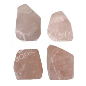Polished Rose Quartz Polygon