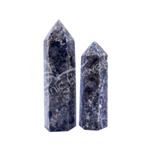 Polished Flame Stone Obelisk 6 Sides