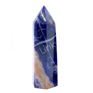 Polished Sodalite Ex 6 Sides Obelisk