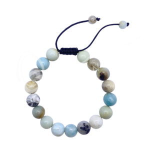 BRACELET - ADJUSTABLE AMAZONITE, MIXED (10 MM) 7-11"