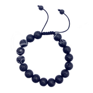 Adjustable Lava Bracelet 10 mm 7-11"