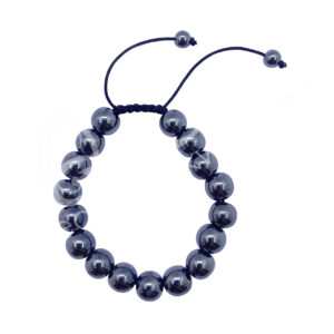 Adjustable Hematite Bracelet 10 mm 7-11"