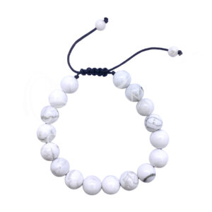 BRACELET - ADJUSTABLE HOWLITE (10 MM) 7-11"