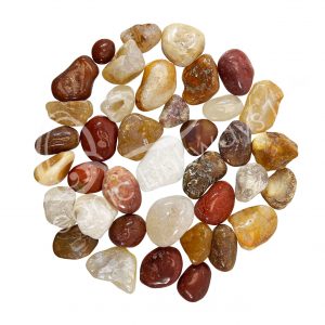 Red & Orange Agate with Transparency Pebbles