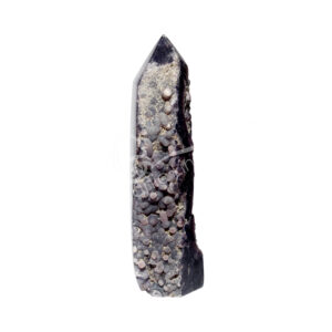 Grape Agate Obelisk with One Side Natural