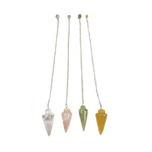 Mixed Stones Teardrop Pendulum