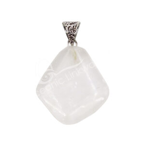 Selenite slice pendant