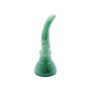 Green Aventurine Witch's Broom Carving (Pack of 2)