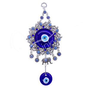 (CLOSE OUT) EVIL EYE HANGING - BIG FLOWER 10.5"L