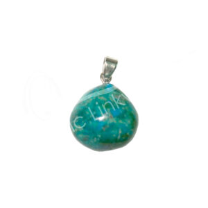 Chrysocolla Tumbled Stone Pendant