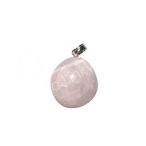 Pink Mangano Calcite Tumbled Stone Pendant
