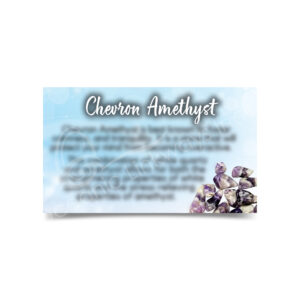 (CLOSE OUT) MARKETING CARD - AMETHYST, CHEVRON (PK 50) 2X3"