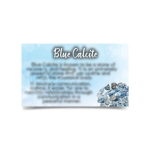 (CLOSE OUT) MARKETING CARD - CALCITE, BLUE (PK 50) 2X3"