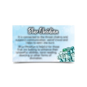 (CLOSE OUT) MARKETING CARD - OBISIDIAN, BLUE (PK 50) 2X3"