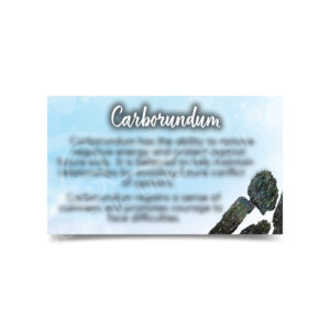 (CLOSE OUT) MARKETING CARD - CARBORUNDUM (PK 50) 2X3"