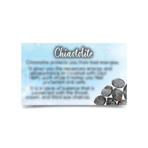 (CLOSE OUT) MARKETING CARD - CHIASTOLITE (PK 50) 2X3"