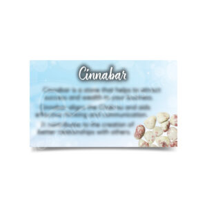 (CLOSE OUT) MARKETING CARD - CINNABAR (PK 50) 2X3"