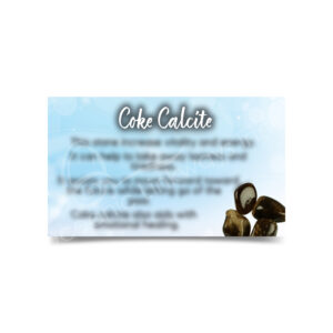 (CLOSE OUT) MARKETING CARD - CALCITE, COKE (PK 50) 2X3"