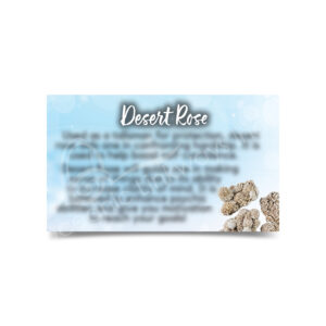 (CLOSE OUT) MARKETING CARD - DESERT ROSE (PK 50) 2X3"