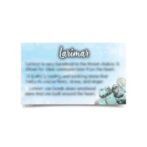 (CLOSE OUT) MARKETING CARD - LARIMAR (PK 50) 2X3"