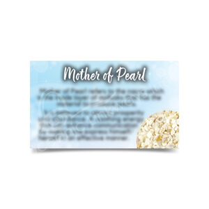 (CLOSE OUT) MARKETING CARD- MOTHER OF PEARL (PK 50) 2X3"
