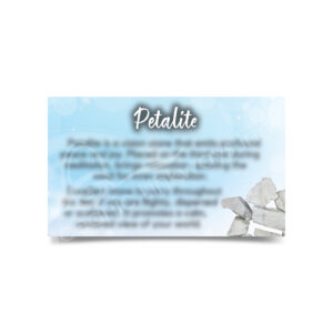 (CLOSE OUT) MARKETING CARD - PETALITE (PK 50) 2X3"