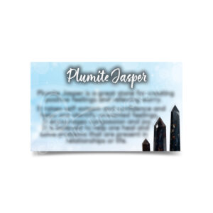 (CLOSE OUT) MARKETING CARD - JASPER, PLUMITE (PK 50) 2X3"