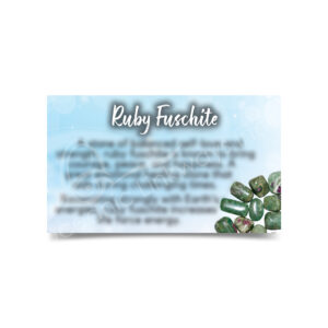 (CLOSE OUT) MARKETING CARD - RUBY FUCHSITE (PK 50) 2X3"